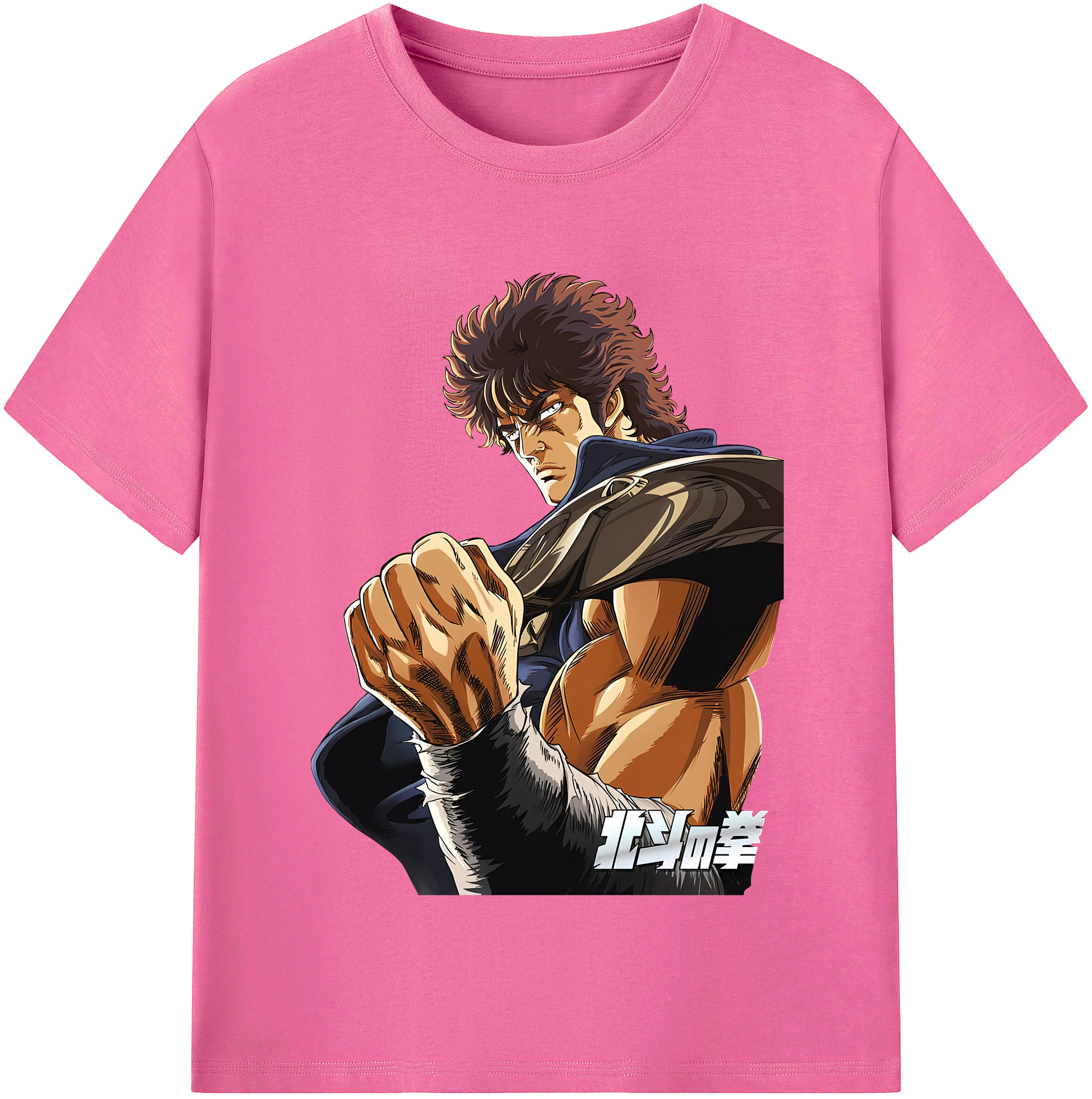 （画像用） 北斗の拳 Fist of the North Star レディースカジュアルプリントTシャツ（綿100％）